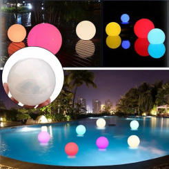 C2 Multicolor LED Solar Ball Light Outdoor Swimming Pool Floating Light Underwater Ball Lamp Yard Pond Garden Pool Home Decor