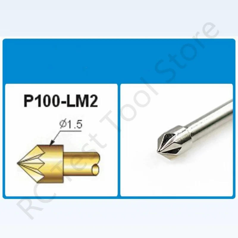 Description Picture 6 of item100PCS P100-LM2 Spring Test Probe Phosphorus Brass Tube Spring Test Pin Length 33.35mm Needle Dia 1.36mm Pogo Pin P100-LM