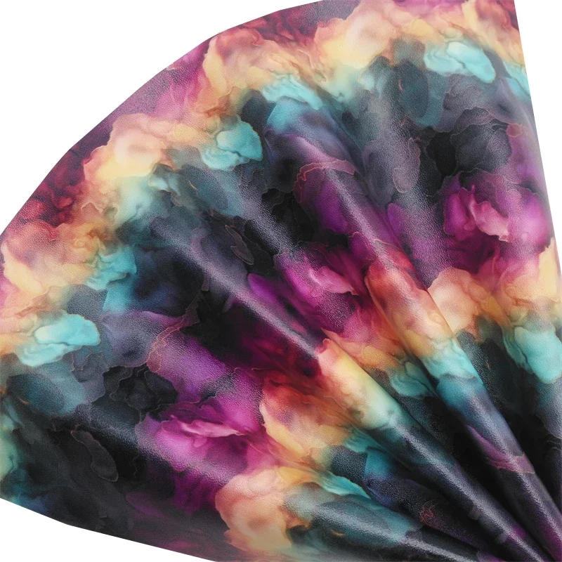 Description Picture 4 of itemMarble Pattern Printed Synthetic Faux Leather Vinly Fabric Felt Backing Artificial Leather Sheets Mini rolls Craft DIY Bow HQ118