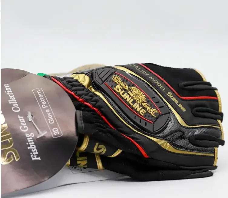 Description Picture 6 of itemNEW SUNLINE Men Fishing Gloves for Men Women Leather Anti Slip Three Finger Sports Hiking Fishing Cycling Gloves Wear-resistant