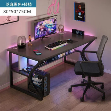 Simple Desktop Computer Desks Home Bedroom Workbench Gaming Tables Office Furniture Student Study Writing Desk and Chair Set T