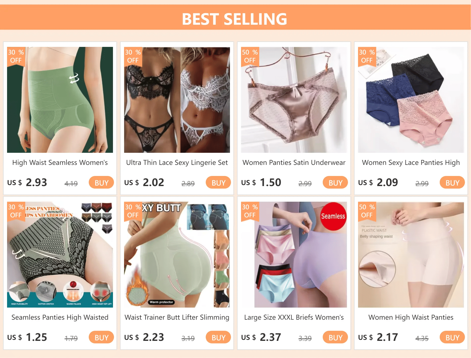 Description Picture 2 of itemفساتين Women High Waist Shaping Panties Breathable Body Shaper Slimming Tummy Underwear Butt Lifter Seamless Panties Shaperwear