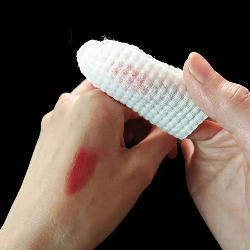 Description Picture 5 of item120pcs/Bag U-Shaped Pocket Cotton Pad Oral Cleaning Cotton Bag Soft Makeup Facial Cotton Pads Removing Pad Cosmetic Pad