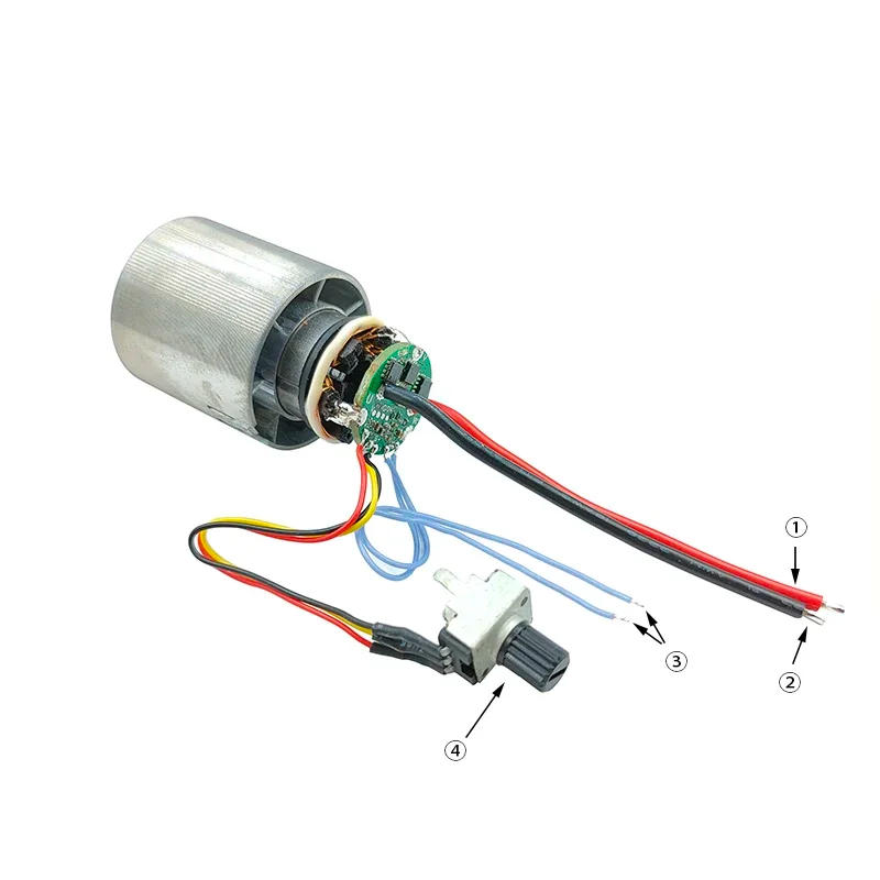 Description Picture 2 of itemDC 7.4V 130,000RPM Brushless Motor DC 7.4 - 8.4V 220W Ultra-high Speed BLDC 3-Phase CNC Aluminum Alloy Impeller Ducted DIY Fan