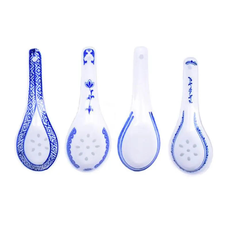 Description Picture 2 of item1pcs Ceramic Spoon China Soup Spoon Stir Soup Spoons for Soup And Rice Kitchen Tableware Dining Bar Tool