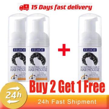 Curly Hair Mousse Repair Curling Foam Serum Lasting Fluffy Hairstyle Repair Damaged Roots Deep Hydration Nourishing Hair Care