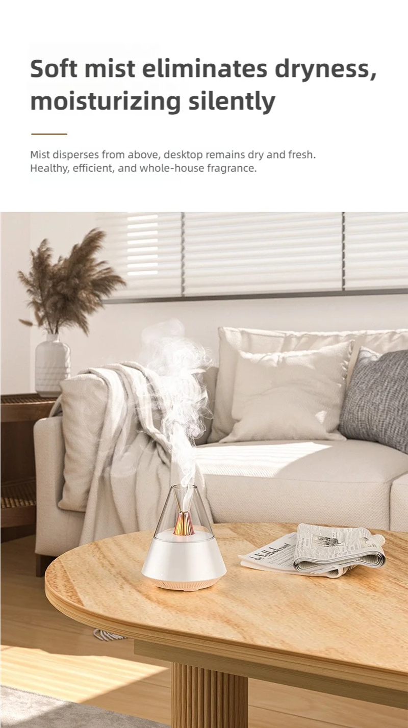 Description Picture 5 of itemAir humidifier with night light and remote control. USB-powered small spray humidifier for home and office air purification