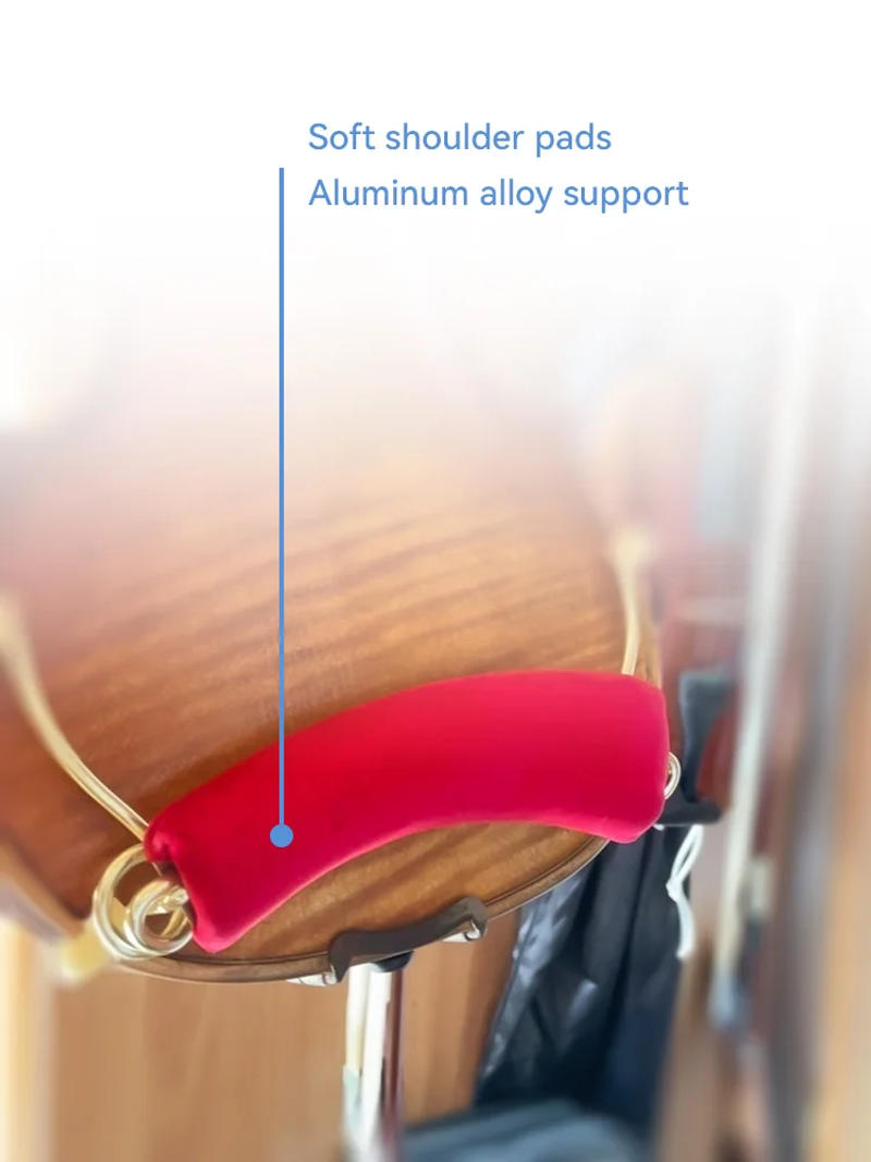Description Picture 4 of itemViolin Shoulder Rest Aluminum Alloy Support Silicone Foot Cover Fits 1/8 1/4 1/2 3/4 4/4 size violin, Violin Accessories