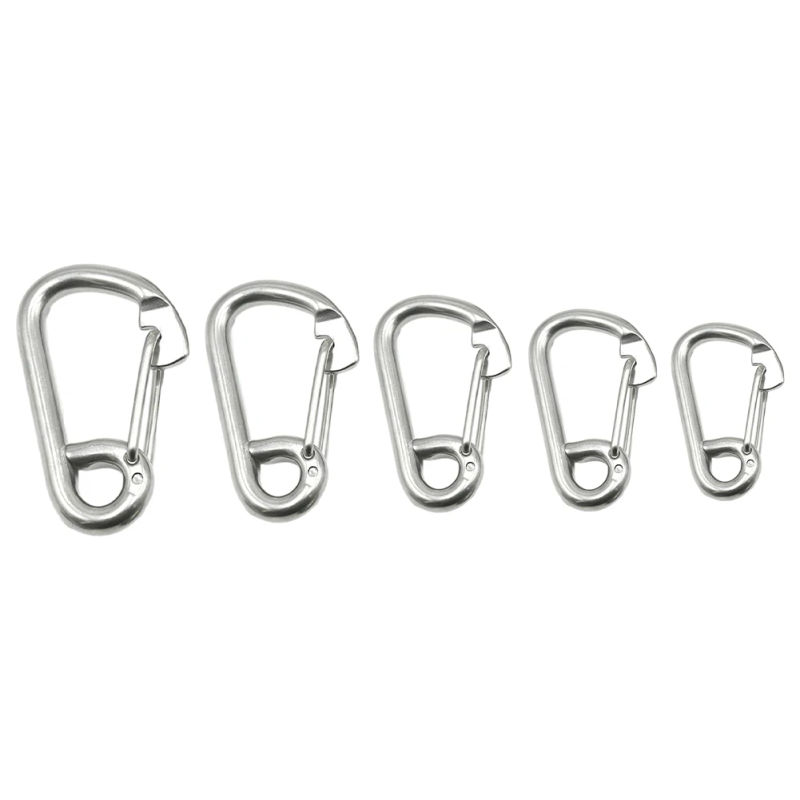 Description Picture 5 of itemCarabiner Climbing Hook Snap Hook 304 Stainless Steel 6mm/8mm/10mm/12mm/14mm Carabiner Screw Connector Fishing
