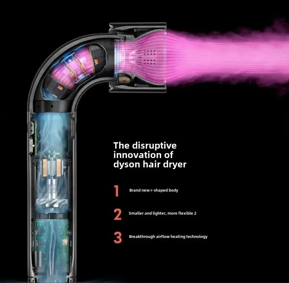 Description Picture 4 of itemProfessional High Speed 11000RPM Elbow Hair Dryer Salon Hair Dryer Negative Ion Quick Drying Powerful Wind