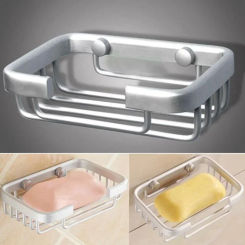 Portable Stainless Steel Soap Dishes Wall Mounted Shower Soap Holder Bathroom Storage Box Container Soap Dish Basket Tray New