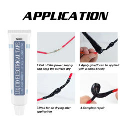 30/50ml Liquid Insulating Tape Repair Rubber Electrical Wire Cable Coat Fix Glue Waterproof Seal Temperature Resistant Paste