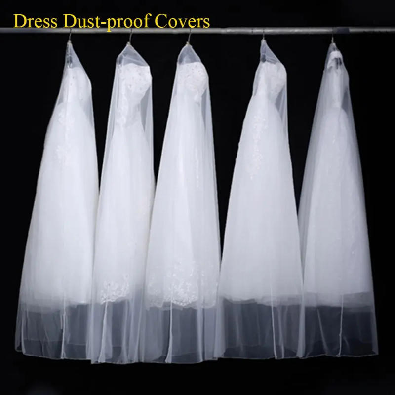Description Picture 3 of itemWedding Dress Garment Protector Dust-proof Covers Bride Gown Storage Bags Clothing Cover Transparent Wardrobe Case