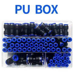 Boxed PU Fittings for Pneumatic Hose Quick Connectors For Air Water Hose Tube Push in Straight