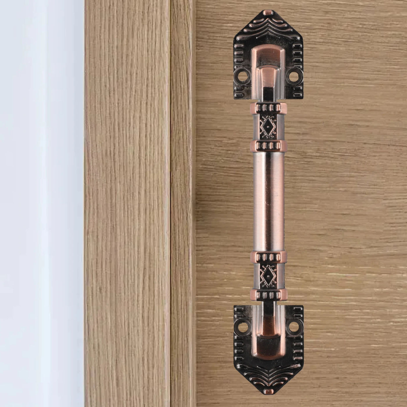 Description Picture 2 of itemAluminum Alloy Antique Red Bronze Specifications Wooden Door Handle Anti Rust Effects Decoration Elegant Design