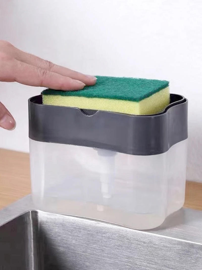 Description Picture 6 of item1PC PP plastic storage box, dishwashing detergent press, kitchen automatic liquid outlet box, dishwasher soap dispenser box