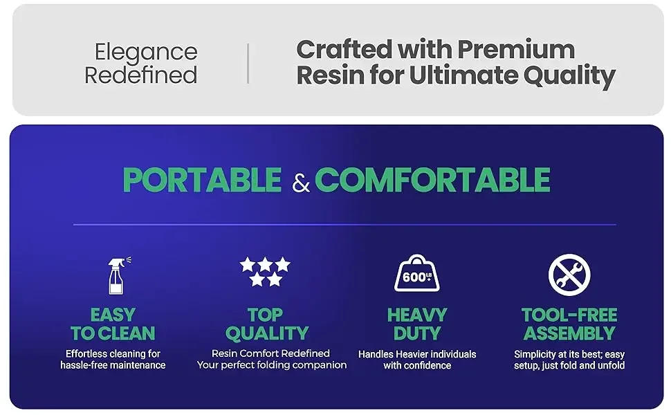 Description Picture 4 of item4 Pack White Resin Stackable Folding Chairs - Comfortable White Foldable Chair - Folding Chairs with Padded Seats-Indoor/Outdoor