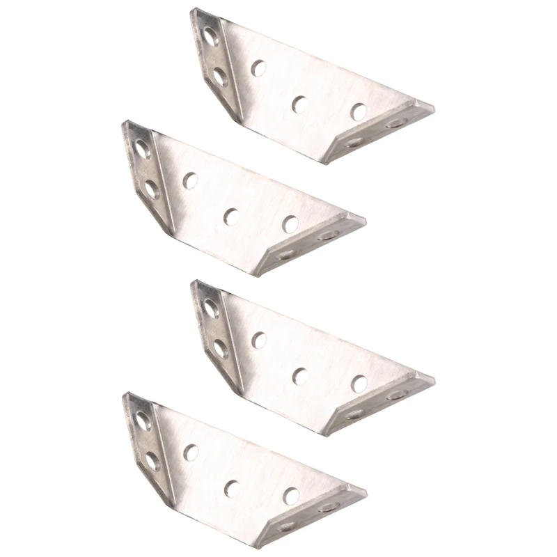 Description Picture 4 of item4Pcs Multifunctional Stainless Steel Angle Code Right Angle Fixed Bracket Furniture Wood Board Angle Hardware Accessories