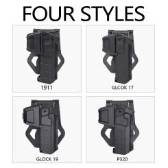 Tactical Classics Glock 17 18 19 Pistol Holsters for X300 X400 Weapon Flashlight Airsoft Colt M1911 P320 Waist Gun Holster