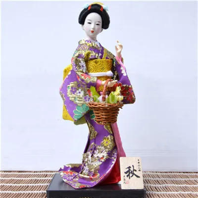 Description Picture 4 of itemGeisha Japanese kimono doll puppet seafood sushi shop restaurant decorate tool cute toy embellishment ornaments gift crafts 1-28