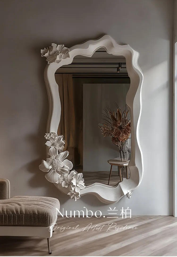 Description Picture 2 of itemWall Mirrors Full Body Standing Mirror Wall Decoration Room Decor Modern Home Liquidation Living Luxury Ornaments Light Mirrors