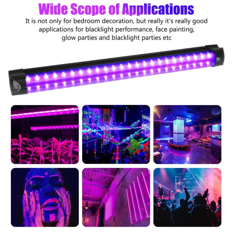 Description Picture 6 of itemUV LED Black Light,10W Tube Black Light Bulbs,Blacklight Poster,UV Art,Black Lights for Halloween and Blacklight Parties,Bedroom