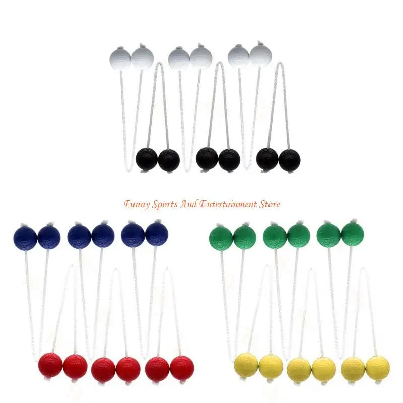 Description Picture 2 of itemC4DE 6Pcs Ladders Toss Ball Replacement Hard Golf Training Ball Outdoor Ladders Ball for Kids Adult Family Easy to Use