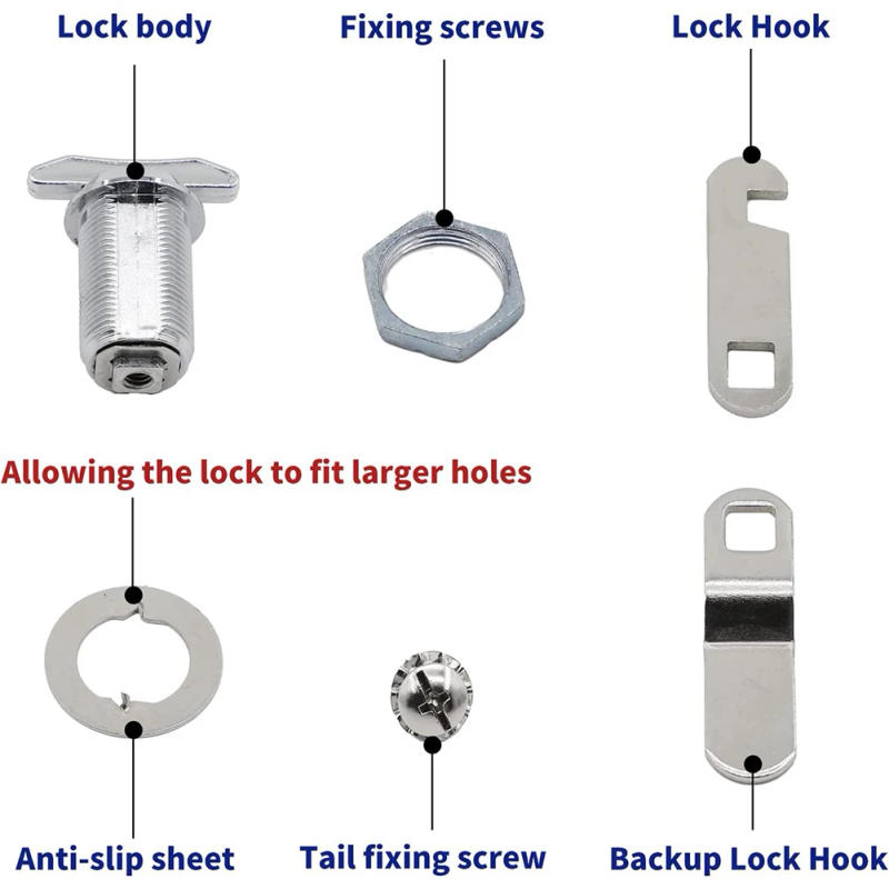 Description Picture 6 of itemSafe Latch Cam Lock Locker Lock Mailbox Lock Practical For Camper Van High Quality Drawers Lock For Cabinet Boxes