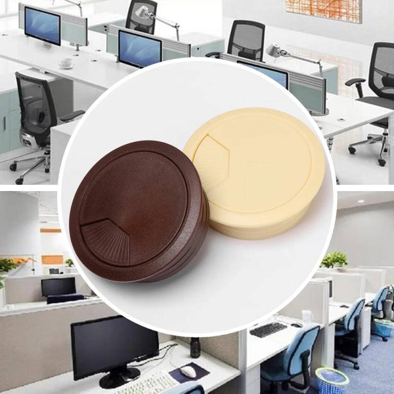 Description Picture 5 of itemDecorative Computer For Home Office Desk Thread Organizer Cable Hole Cover Table Grommet Line Hole Cover Wire Storage Rack