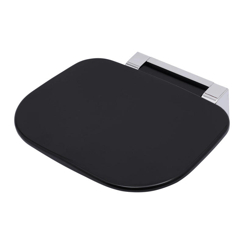 Description Picture 6 of itemBlack Folding Shower Seat Wall Mounted Easy Clean Foldable shower Chair Fold Up Shower Stool for Disabled Elderly and Seniors