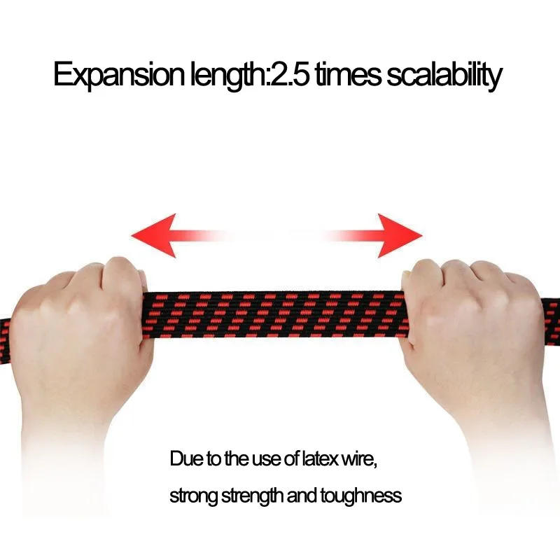 Description Picture 5 of itemHigh Elasticity Latex Elastic Bands Bicycle Tie Luggage Fixing Strap Motorcycle Cargo Fixation Belt Rope With Hook Length 1~5m