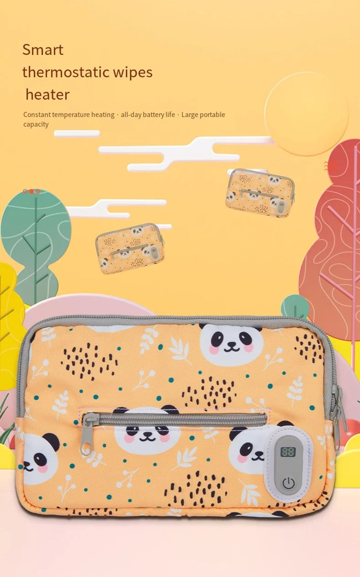Description Picture 2 of itemBaby wipes heater USB Portable Travel wipes Warm box Smart thermostatic portable household wipes box