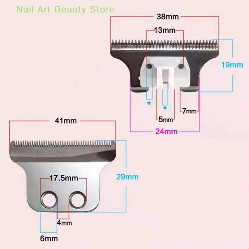 Description Picture 5 of item1PC High Quality Hair Clipper T-Blade Stainless Steel Hair Trimmer Baldhead Hair Cutter Accessories