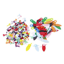 100x Picture Frame Turn Buttons 100x Mini Brads for Artwork Scrapbooking DIY