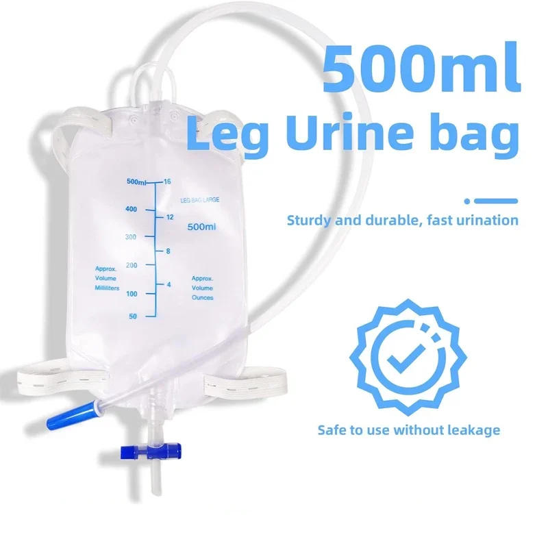 Description Picture 6 of itemUrine Collector Adult Drainage Leg Bags Urine Bag Hanging Hook Professional Urinary Bag Health Aids Incontinence Urine Bags