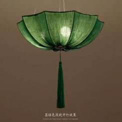 Chinese cloth classical imitation cloth umbrella pendant lamp lantern Restaurant balcony aisle Club Creative ZS136