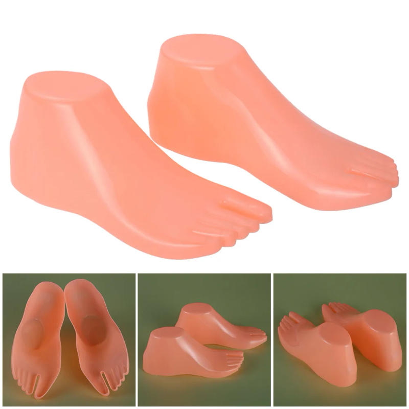 Description Picture 2 of item1 Pair Hard Plastic Foot Models 22*7.6*8.5cm Foot Model For Stuffing Shoes Mannequin Shoe Extension Tool Brand New