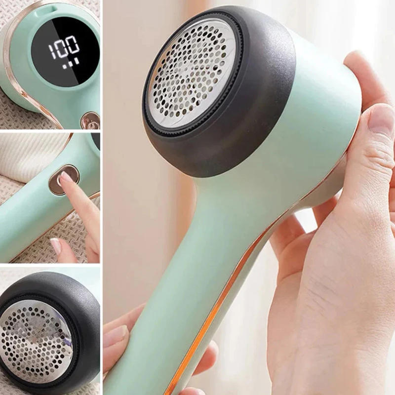 Description Picture 4 of itemElectric Lint Remover Sweater Shaver Digital Display Portable Fuzz Remover Type C Rechargeable 3 Modes for Curtain Blanket Sofa