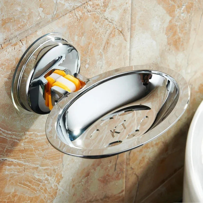 Description Picture 3 of itemSuction Cup-type Soap Stand Dish Tray Holder Storage Soap Box Plate Box Container for Bath Shower Plate Bathroom Storage Plate