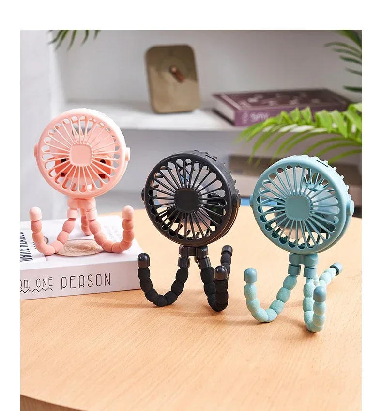 Description Picture 3 of item600mAh USB Rechargeable Handheld Electric Fan for Home 3 Speeds Fan for Cart Stroller Fans Portable Outdoor Fan Clip On for Baby