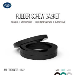 bm4 Bulk Flat Gasket Whole sale Discount M4 Thickness1-1.5-2 Nitrile Silicone Fluororubber Sealing high-temperature o-ring