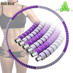 Detachable Sponge Massage Aggravated Hulla Hoops Thin Waist Trainer Massage Sport Hoop Abdomen Beautiful Waist Fitness Equipment