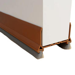 90cm Door Seal Draft Stopper With Brush Door Bottom Seal Strip Weatherstrip Door Sweep Sealing Strips For 55mm Width Doors