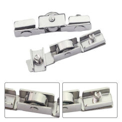 H Shape Wheel Door Sliding Roller 20pcs 44 X 7mm Door Roller Furniture Caster Indoor Outdoor Pulley Slot Wheels