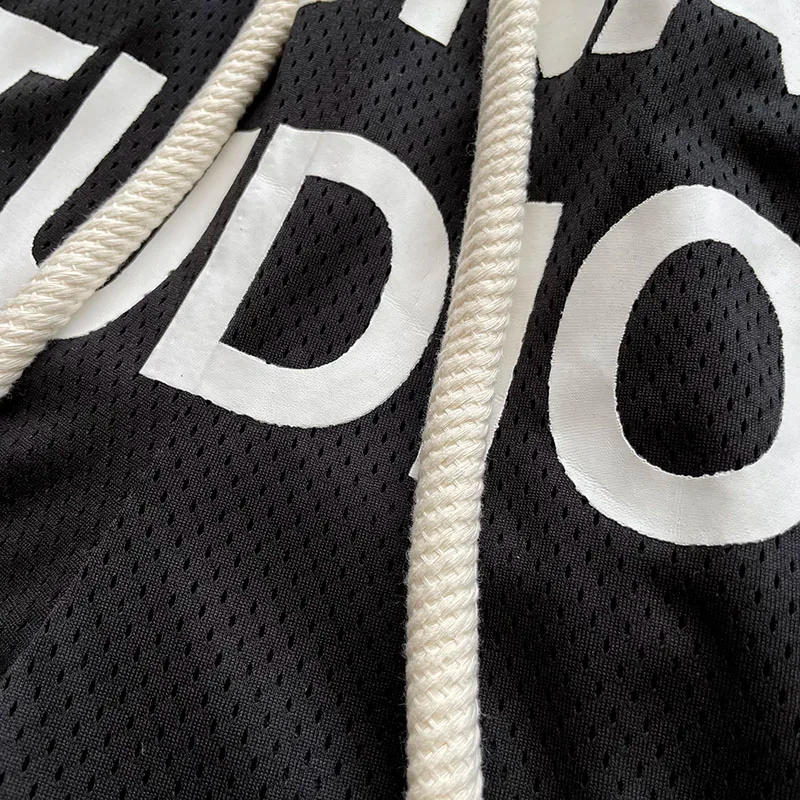 Description Picture 4 of itemMen Women Mesh Drawstring Breeches Billionaire BLACKOUT BILL NET Shorts