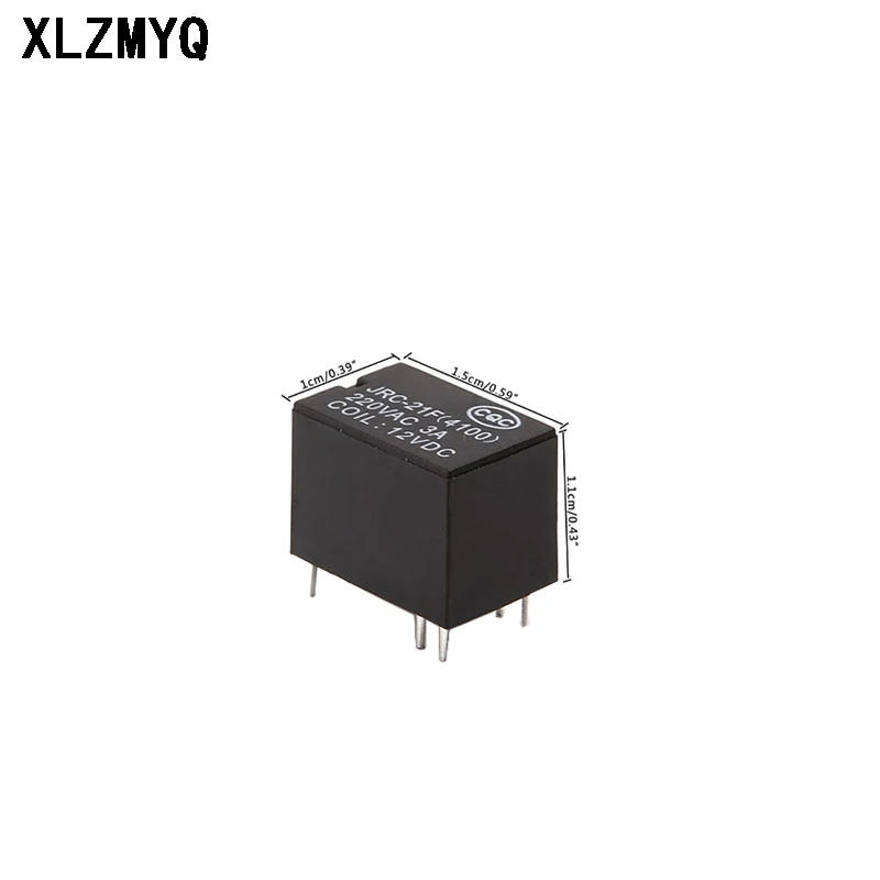 Description Picture 4 of item10pcs JRC-21F Miniature PCB Relay 4100 DC 3V 5V 12V Mini Power Relay 6Pin PCB Mount Circuit Board Relays 3VDC 5VDC 12VDC