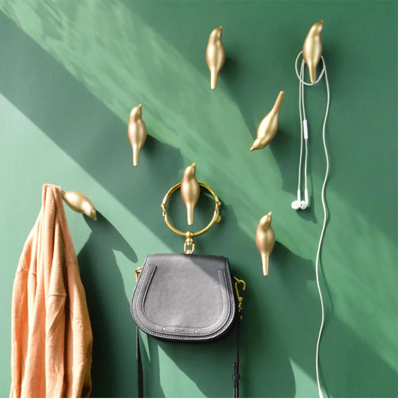 Description Picture 2 of itemBird Decoration Hook Animal Hangers Key Holder Cute Decor Wall Hooks Home Decore Bathroom Accessories for Living Room Shlves