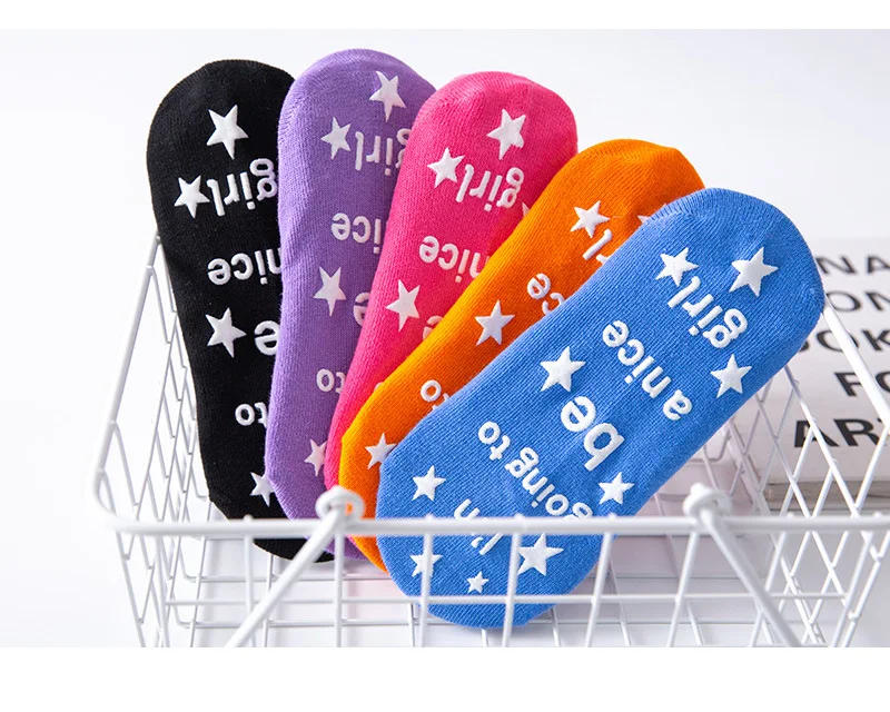 Description Picture 5 of itemWomen Yoga Star Socks Silicone Non Slip Pilates Sock Breathable Fitness Ballet Dance Cotton Sports Elasticity Socks Red Socks
