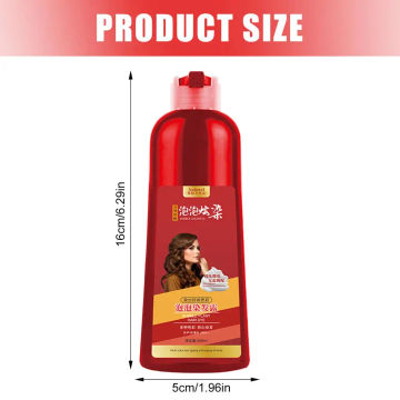 Bubble Hair Dye Shampoo Mild Hair Dye Shampoo Dyeing Foam Shampoo can cover gray hair Hair Dye Kit with Plant Extract for Women