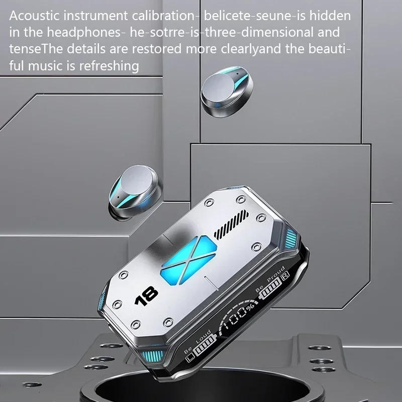 Description Picture 3 of itemM41 Bluetooth Earphones Wireless Headphones Smart Touch Wireless Headset LED Display Stereo Sound Earbuds for Smartphones